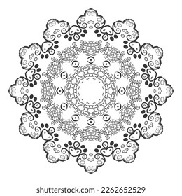 Islamic, indian and arabic vector in mandala shape.
