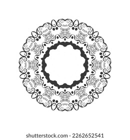 Islamic, indian and arabic vector in mandala shape.