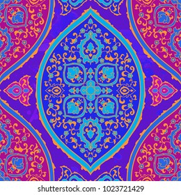 Islamic or indian floral pattern in Victorian style. Ornamental for Card for cafe, shop, print, banner, wedding invitation, book cover, certificate. Save the date. Arabic Dubai turkish Islam