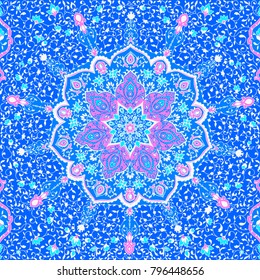 Islamic or indian floral pattern in Victorian style. Ornamental for Card for cafe, shop, print, banner, wedding invitation, book cover, certificate. Save the date. Arabic Dubai turkish Islam