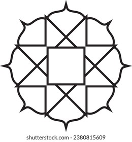 Islamic invitation decoration classic floral invitation decoration