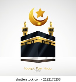 islamic Ka'bah realistic vector design template