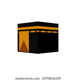 Islamic Kabbah icon isolated on white background
