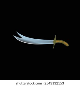 Islamische Messer Designvorlage für Hintergrund. 
