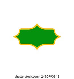 Islamic label design vector illustration