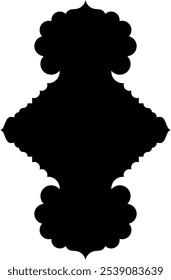Marca islâmica emblema forma pictograma símbolo pictograma ilustração visual mostrando intrincados desenhos geométricos e motivos culturais. Explore a arte islâmica através de formas estilizadas e símbolos tradicionais em