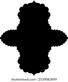 Islamic label emblem shape glyph pictogram symbol visual illustration showcasing intricate geometric designs and cultural motifs. Explore Islamic art through stylized shapes and traditional symbols 