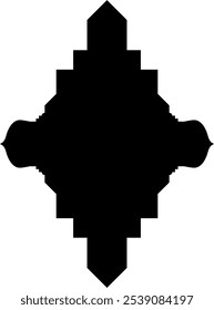 Islamic label emblem shape glyph pictogram symbol visual illustration showcasing intricate geometric designs and cultural motifs. Explore Islamic art through stylized shapes and traditional symbols