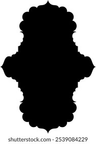 Islamic label emblem shape glyph pictogram symbol visual illustration showcasing intricate geometric designs and cultural motifs. Explore Islamic art through stylized shapes and traditional symbols 