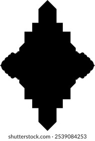 Islamic label emblem shape glyph pictogram symbol visual illustration showcasing intricate geometric designs and cultural motifs. Explore Islamic art through stylized shapes and traditional symbols