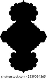 Islamic label emblem shape glyph pictogram symbol visual illustration showcasing intricate geometric designs and cultural motifs. Explore Islamic art through stylized shapes and traditional symbols in