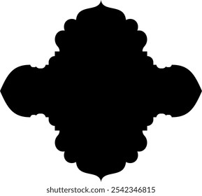 Islamisches Label Emblem Form Glyphe Piktogramm Symbol visuelle Illustration komplizierte geometrische Designs kulturelle Motive Entdecken Sie islamische ramadanische Kunst, Formen und traditionelle Symbole