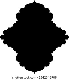 Etiqueta islámica emblema forma pictograma pictograma ilustración visual intrincados diseños geométricos motivos culturales Explore arte islámico ramadán, Formas y símbolos tradicionales