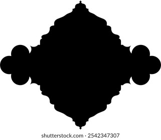 Islamisches Label Emblem Form Glyphe Piktogramm Symbol visuelle Illustration komplizierte geometrische Designs kulturelle Motive Entdecken Sie islamische ramadanische Kunst, Formen und traditionelle Symbole