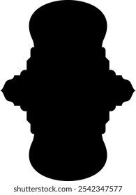 Islamisches Label Emblem Form Glyphe Piktogramm Symbol visuelle Illustration komplizierte geometrische Designs kulturelle Motive Entdecken Sie islamische ramadanische Kunst, Formen und traditionelle Symbole
