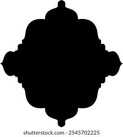 Islamic label emblem shape glyph pictogram symbol visual illustration showcasing intricate geometric designs and cultural motifs