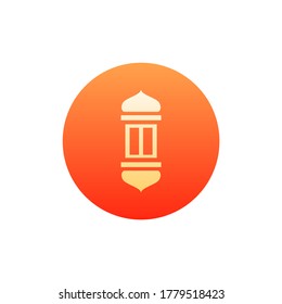 Islamic Lamp Icon Vector. Modern Style