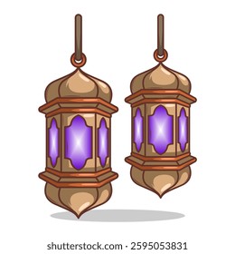 islamic lamp lantern illustration art
