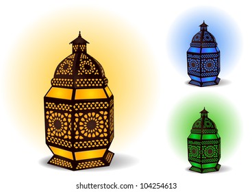 Islamic lamp for Ramadan / Eid Celebrations - Vector Illustration
