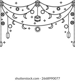 Decoração de Lanterna Islâmica com Padrão Tradicional para a Celebração do Ramadã e do Eid