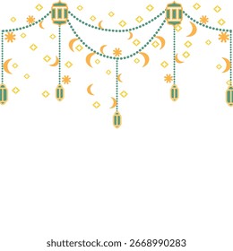 Decoración islámica de la linterna con el modelo tradicional para la celebración del Ramadán y del Eid