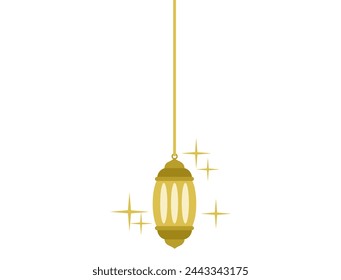Islamic Lantern Frame Background Illustration