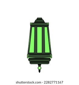 Islamic lantern icon, illustration of a lantern with an elegant concept, suitable for Ramadan and Eid designs
