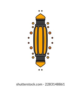 Islamic lantern icon, illustration of a lantern with an elegant concept, suitable for Ramadan and Eid designs

