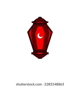 Islamic lantern icon, illustration of a lantern with an elegant concept, suitable for Ramadan and Eid designs
