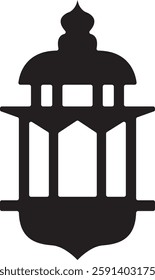 Islamic lantern icon for Ramadan celebration