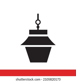 islamic lantern icon from religions collection. Islamic lantern icon isolated on white background.
