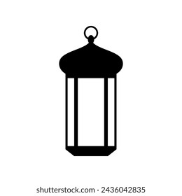 islamic lantern icon vector design