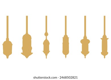 Islamische Laterne Illustration Design Set