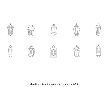 Islamic Lantern Line Element Set