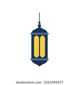 Islamic lantern logo icon illustration flat design