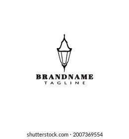 icono del logotipo de la linterna islámica ilustración vectorial moderna