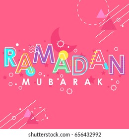 Islamic Lantern and Ramadan Mubarak greeting. Flyer. Islamic Background. Ramadan Background. Editable Ai10.