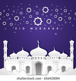 Islamic Lantern and Ramadan Mubarak greeting. Flyer. Islamic Background. Ramadan Background. Editable Ai10.
