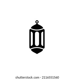 Islamic lantern simple flat icon vector illustration. Lantern icon vector