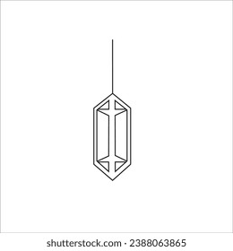 Islamic lantern stock vector illustration