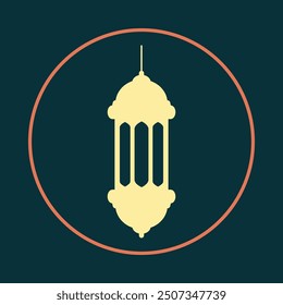 Islamic lantern trendy icon supernal abstract vector illustration colorful artwork beautiful design.eps