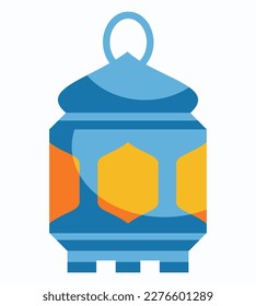 Islamic lantern vector illustration. isolated premium vector design. flat style. perfect for elements on posters, greeting cards, banners.