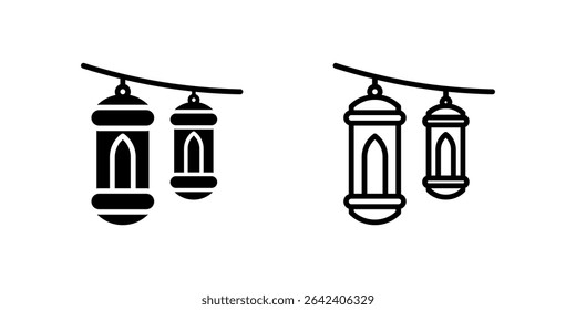 Islamic lanterns icon, commonly used during Ramadan as decoration.