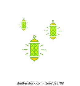 Islamic lanterns icon vector illustration. for the purposes of ramadan kareem and others. eps10