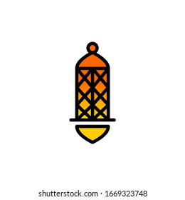 Islamic lanterns icon vector illustration. for the purposes of ramadan kareem and others. eps10