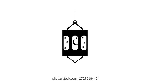 Islamisches Laternensymbol. Ramadan Vintage-Symbol. Arabisch Latern Dekoratives Symbol, Vektorgrafik