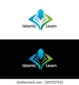 Islamic learn logo icon vector isolated