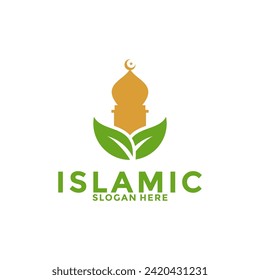 Islamische Logo-Vektorvorlage mit Luxus-Logo, Moslem-Logo-Symbol