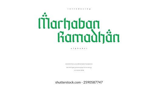 Islamic Lettering for Ramadan Eid Font Alphabet Arabic Style