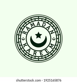 Islamic Line Art Logo Vector Illustration Design. Simple and Modern Mosque Illustration Logo Design. Exclusive Design of Moslem Architecture or Islamic Icon. Dome Mosque Logo Design Inspiration